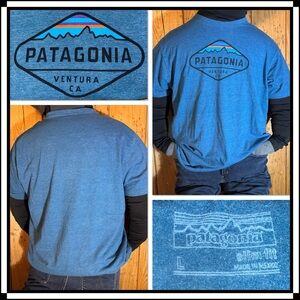 Patagonia Blue Graphic T-Shirt
